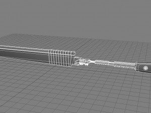 cyberpunk sword 3D Model