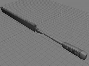 cyberpunk sword 3D Model