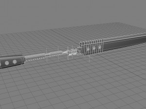 cyberpunk sword 3D Model