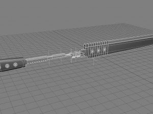cyberpunk sword 3D Model