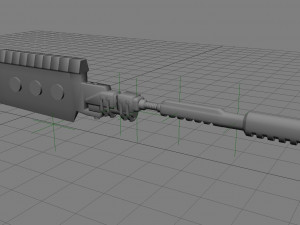 cyberpunk sword 3D Model