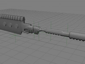 cyberpunk sword 3D Model