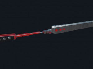 cyberpunk sword 3D Model