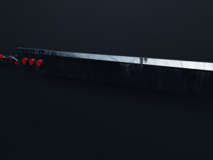 cyberpunk sword 3D Model