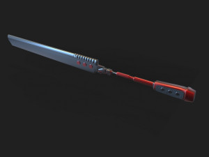 cyberpunk sword 3D Model