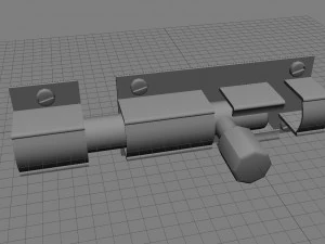 간단한 자물쇠 3D 모델