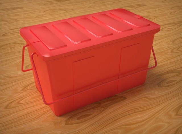 plastic box Modello 3D .c4d .max .obj .3ds .fbx .stl .blend 