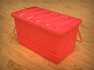 plastic box Modello 3D