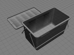 plastic box Modello 3D