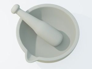 Pestle and Mortar 3D 모델