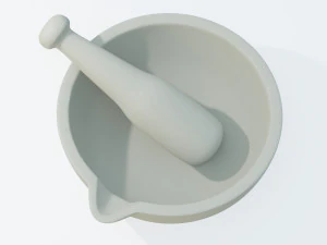 Pestle and Mortar 3D Model