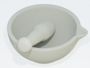 Pestle and Mortar 3D 모델