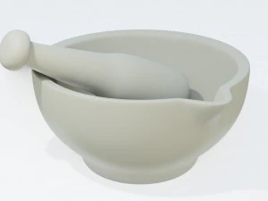 Pestle and Mortar 3D Model
