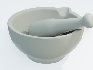 Pestle and Mortar 3D 모델