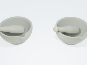 Pestle and Mortar 3D 모델
