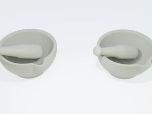 Pestle and Mortar 3D Model