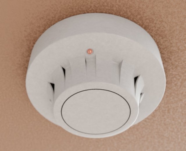 Smoke Alarm Modelo 3D .c4d .max .obj .3ds .fbx .stl .blend 