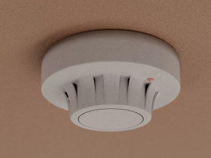 Smoke Alarm Modelo 3D