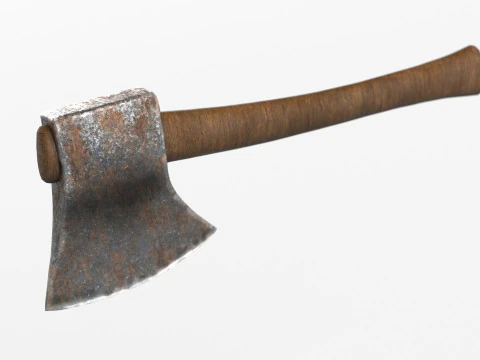 Rusty Axe 3D Model