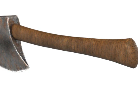 Rusty Axe 3D Model
