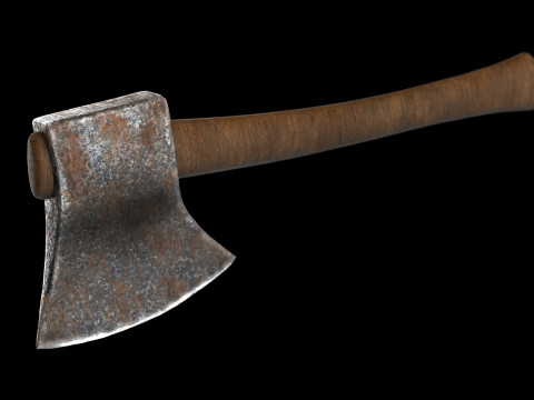 Rusty Axe Model 3D