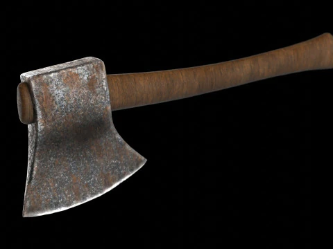 Rusty Axe 3D Model
