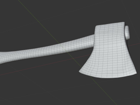 Rusty Axe Model 3D