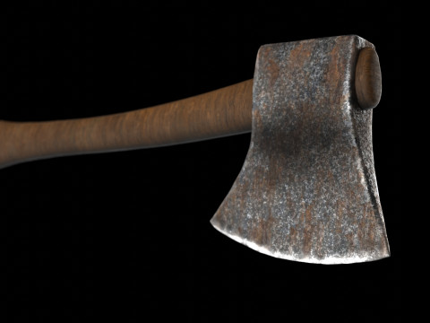 Rusty Axe Model 3D