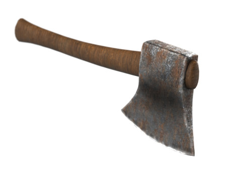 Rusty Axe Model 3D