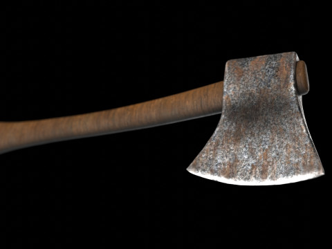 Rusty Axe Model 3D