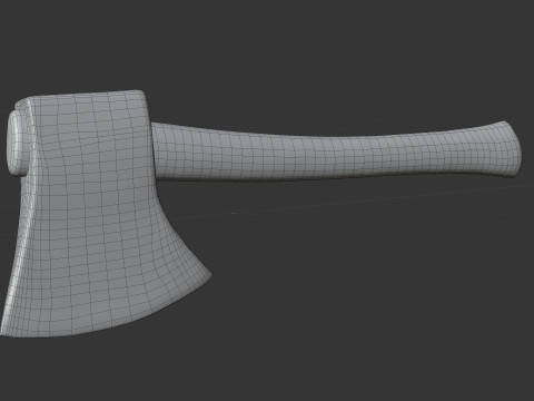 Rusty Axe Model 3D