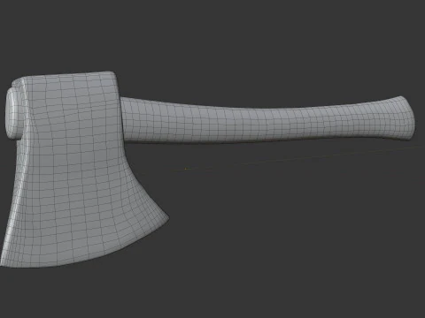 Rusty Axe 3D Model