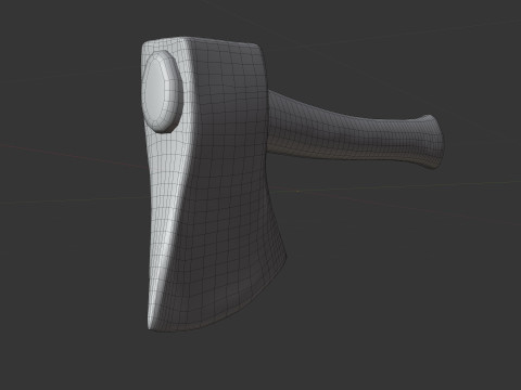 Rusty Axe Model 3D
