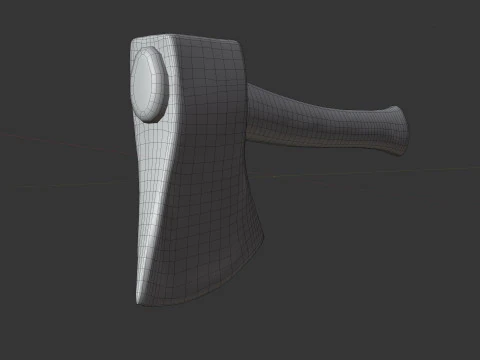 Rusty Axe 3D Model