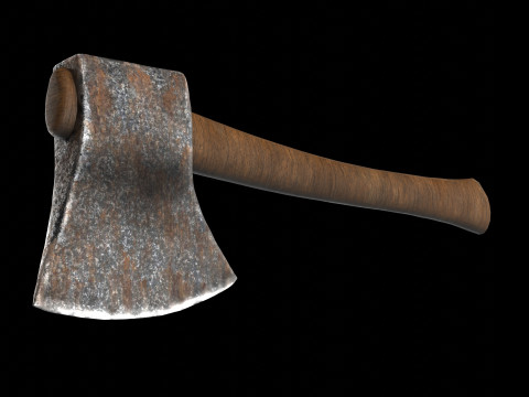 Rusty Axe Model 3D