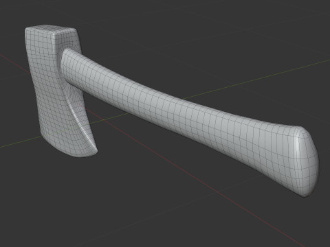 Rusty Axe Model 3D