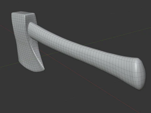 Rusty Axe 3D Model