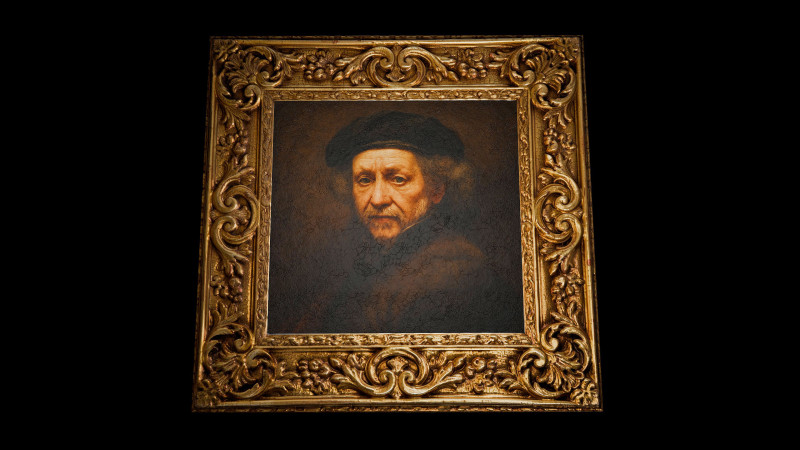 Old Oil Painting 3D Model .c4d .max .obj .3ds .fbx .stl .blend