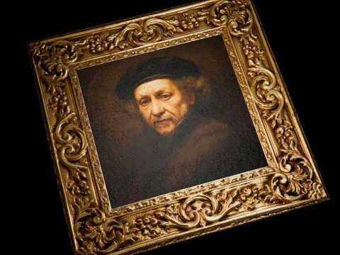 Old Oil Painting 3D Model