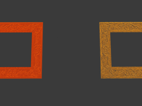 Pintura a óleo antiga Modelo 3D