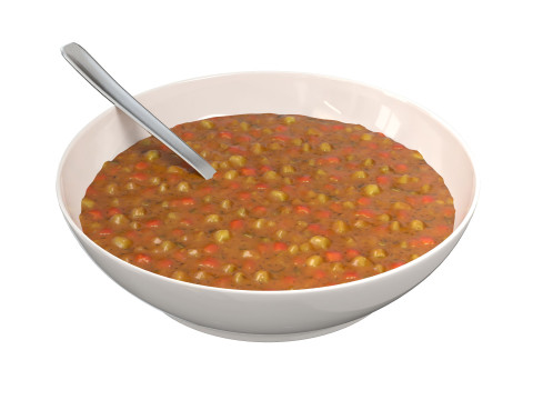 Semangkuk Sup Model 3D