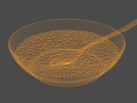 Semangkuk Sup Model 3D