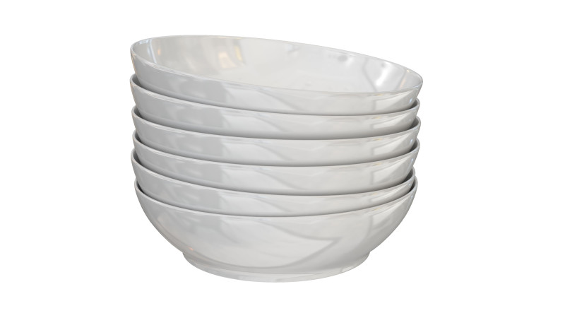 Snack Bowl 3D Model .c4d .max .obj .3ds .fbx .stl .blend