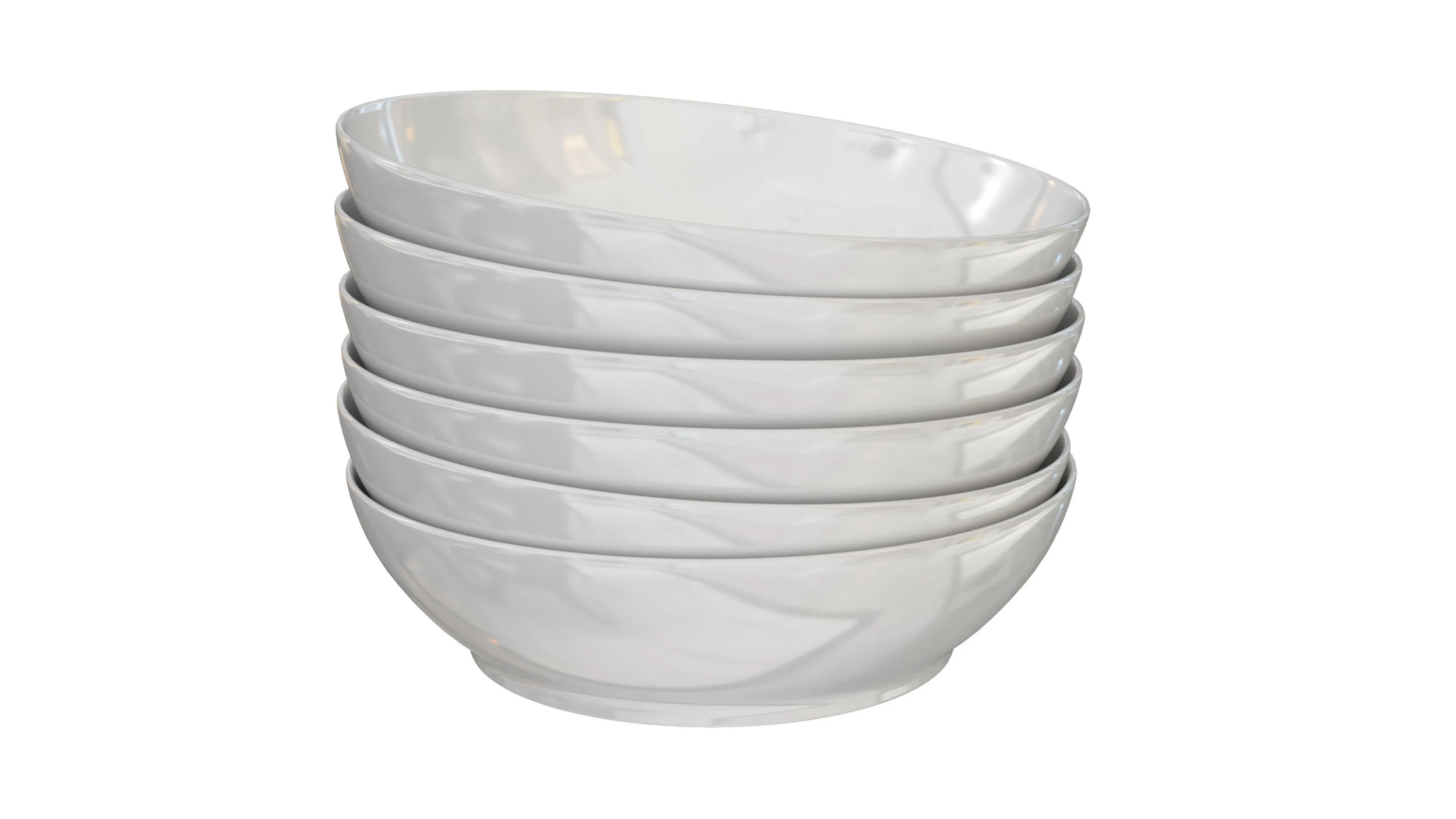 Snack Bowl 3D Model .c4d .max .obj .3ds .fbx .stl .blend