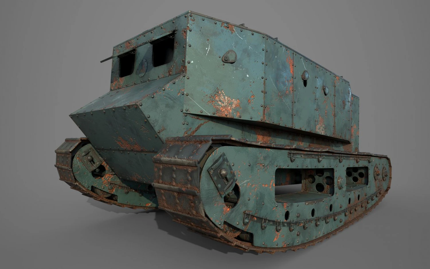 little willie 3D Model .c4d .max .obj .3ds .fbx .stl .blend 