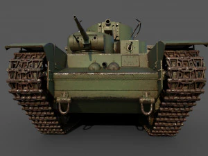 soviet heavy tank t-35 3D Model