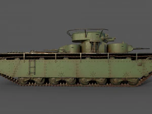 soviet heavy tank t-35 3D Model