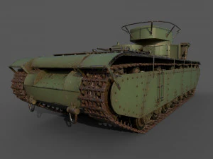 soviet heavy tank t-35 3D Model
