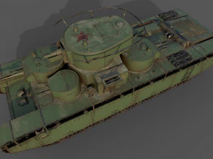 soviet heavy tank t-35 3D Model