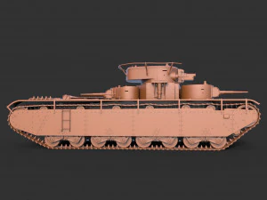 soviet heavy tank t-35 3D Model